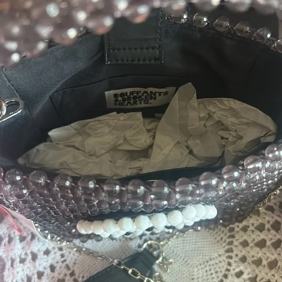 ☠️LD Kendra Dandy Skull Beaded Crossbody Bag 2023 Rare HTF☠️ - Picture 4 of 15